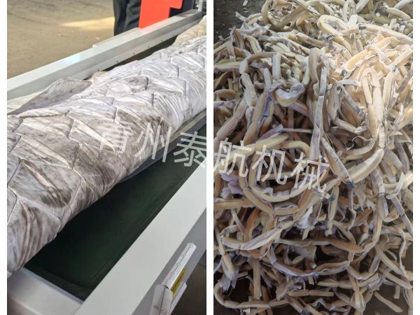 棉被芯切條效果對比